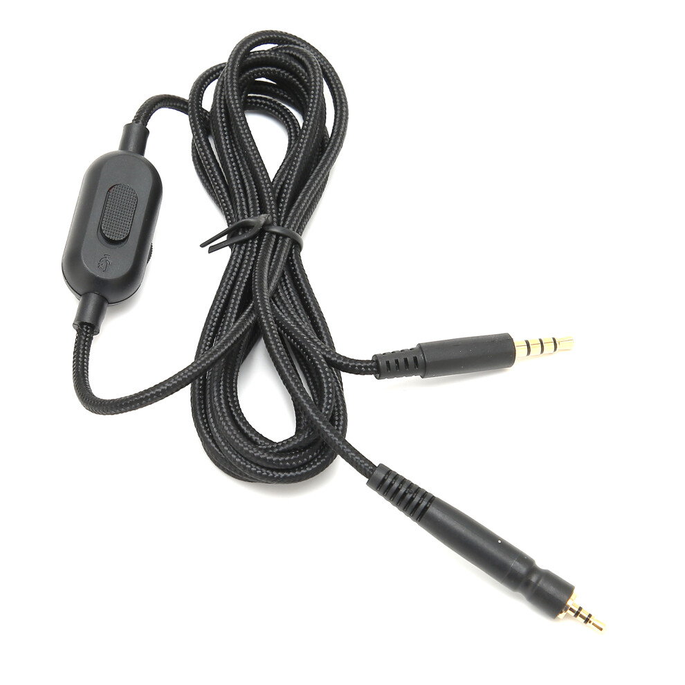 2M Braided Audio Cable With Volume & Mic Control For Gsp Series Black 8411377163052