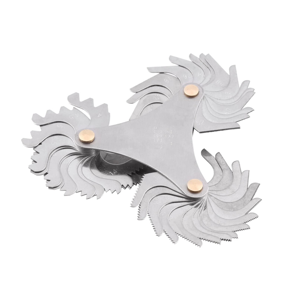 Screw Pitch Measuring Tool 60 Degree And 55 Degree Hardened Steel Model #1 For Accurate Thread Measurement 9187378538982