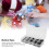 Assorted 100 Safety Eyes Resin Durable Craft Buttons Multi Sizes Wide Use 8