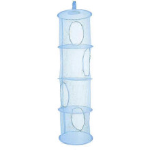 4 Tier Mesh Hanging Storage Organizer with Foldable SpaceSaving Design for Toys and Clothes