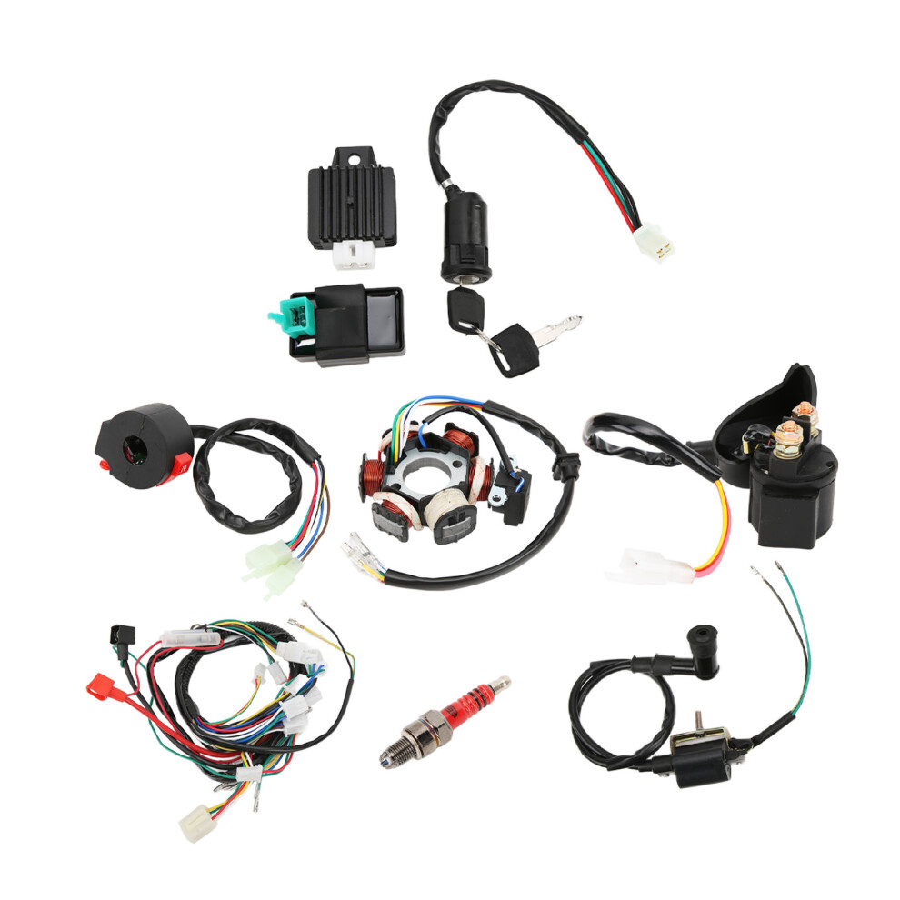 Atv Wiring Harness Set With Cdi & Ignition For 50Cc-125Cc Engines 8751377164940