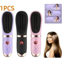 (plug in use, purple) All-in-One Portable Quick Straightening Comb HOT