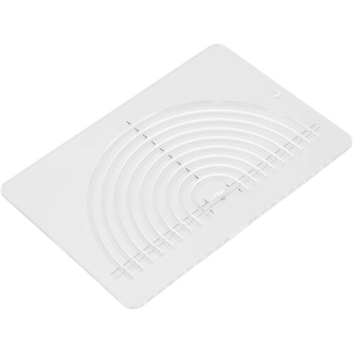 Quilting Ruler Acrylic Circle Sewing Ruler for Precise Fabric Cutting Half Fold Multi Purpose 1