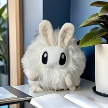 (White,20cm)Poodle Moth Plush Toy Stuffed Animal, Cute Cartoon Anime Doll, Soft Pillow Plushie for Kids Gifts