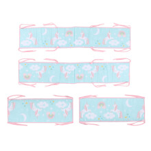 Extra-hohe Kinderbettseitenzaun aus Polyester, Sicherheitsgitter, Stil 3