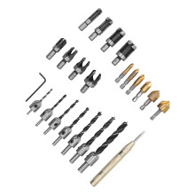 Set di punte HSS per smussare, 23 pezzi, 6-19mm, esagono da 1/4in