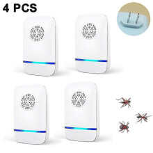 (1Pcs, US plug) Ultrasonic Pest Repeller, 4 Packs, Electronic Indoor Pest Repellent Plug In For Mosquito,mice,roach,spider,insects(eu/us/uk/au)