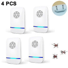 (4Pcs, EU plug) Ultrasonic Pest Repeller, 4 Packs, Electronic Indoor Pest Repellent Plug In For Mosquito,mice,roach,spider,insects(eu/us/uk/au)