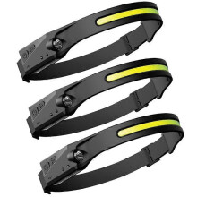 (3pcs) 1-3Pcs Indication Headlamp USB Rechargeable 1200MaH Led Head Torch Head Flashlight Outdoor Camping Fishing Headlight Lantern