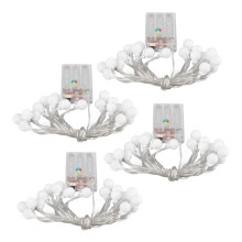 Safe For Children And Pets Globe String Lights Battery Operated Portable Waterproof With Timer Function And Remote Control Soft Light Emission Decorat