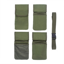 Canvas Garden Tool Belt with Pockets, Army Green, 125cm Waist
