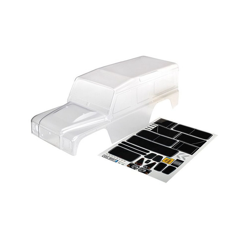324Mm Wheelbase D110 Clear Body Shell Kit for 1/10 RC Crawler Car  TRX4 -4 Upgrades Parts Accessories