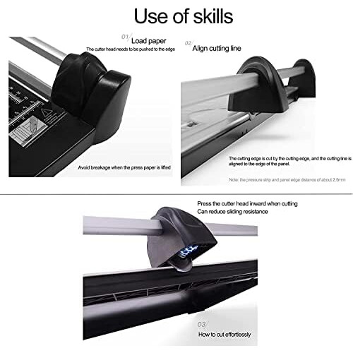 A4 Paper Trimmer for Crafting with Precision Straight Cuts, MultiSize Compatibility, Scrapbooking 2
