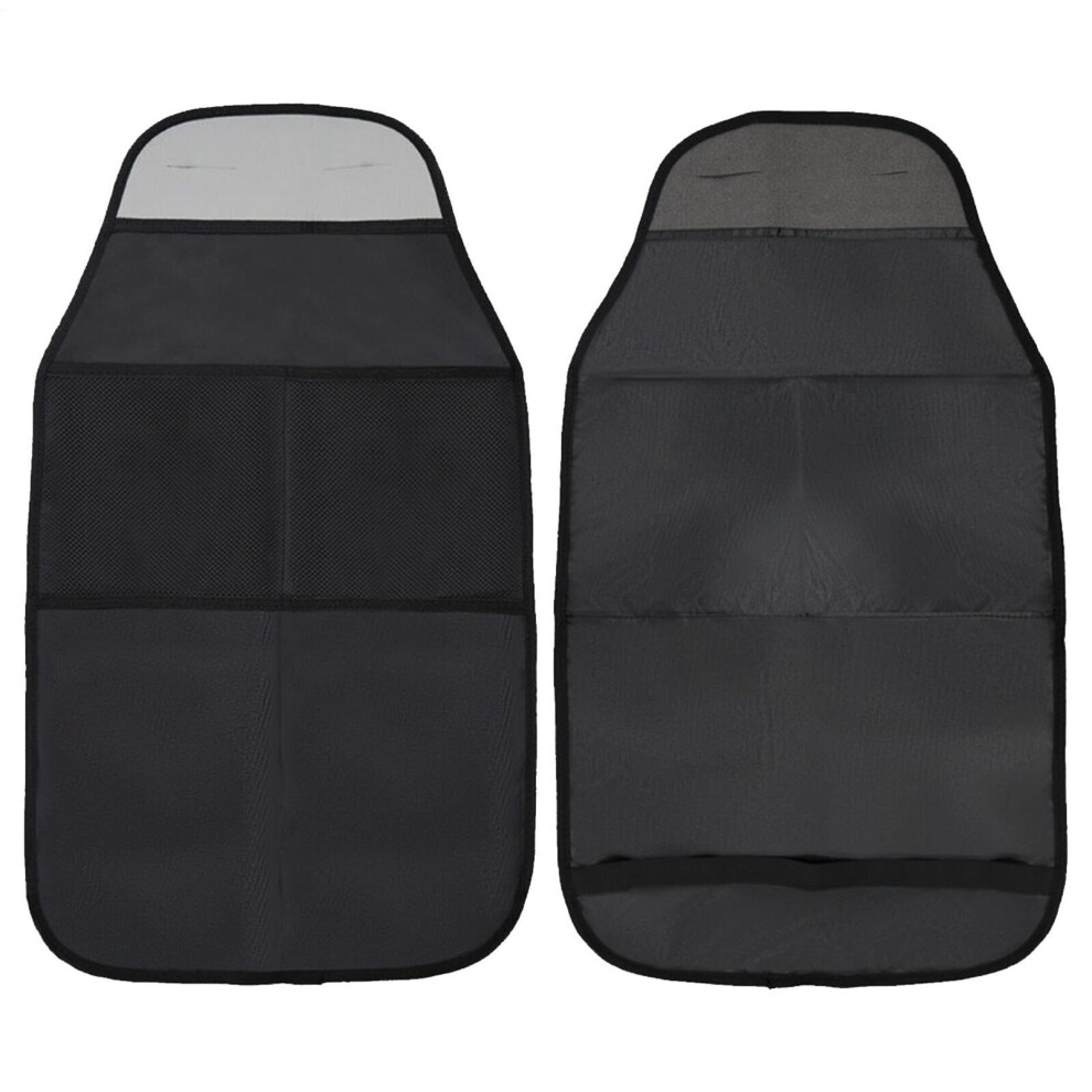 Car Seat Kick Protector Multipurpose Child Safety Kick Pad Waterproof Seatback Storage Bag Universal Fit For Most Vehicles