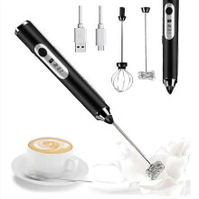 (white) Coffee Milk Frother Electric Milk Frother Milk Frother Milk Frother Milk Frother Small Handheld Milk Frother