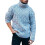 (XL,Style 1)sweater Men Solid Color Sweater Turtleneck Sweater 1