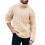 (S,Style 1)sweater Men Solid Color Sweater Turtleneck Sweater 1