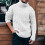 (XL,Style 1)Sweater Men Solid Color Sweater Turtleneck Sweater 2