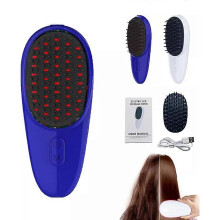 (blue) Glowaves Led Glo Brush, Light High-Frequency Vibration Hair Brush