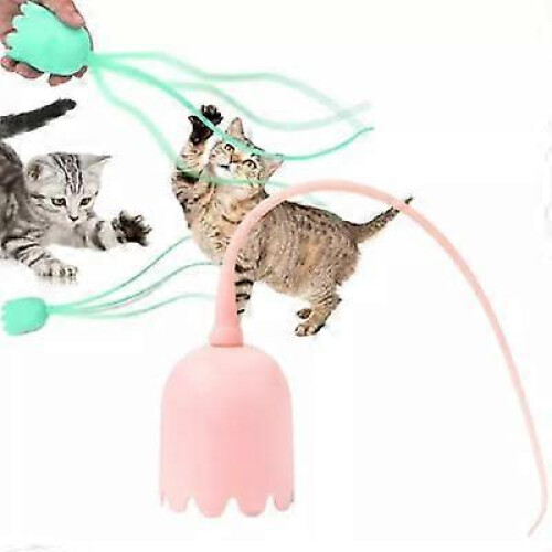 (green) Automatic Rotating Electronic Cat Toy
