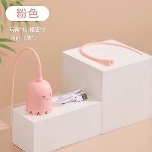 (pink) Automatic Rotating Electronic Cat Toy