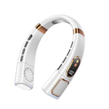 (white) Hanging Neck Fan Cooling Air Cooler Little Electric Air Conditioner