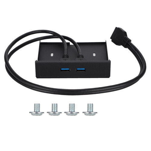 Πρόσοψη USB3.0HUB, Διπλή θύρα πρόσοψης, κόμβος γρήγορης φόρτισης υψηλής ταχύτητας με