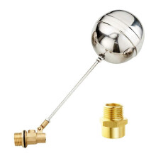 1/2 Inch Thread Float Ball Valve for Automatic Water Level Control, Floating Ballcock Tank Fittings, Durable Plastic Design