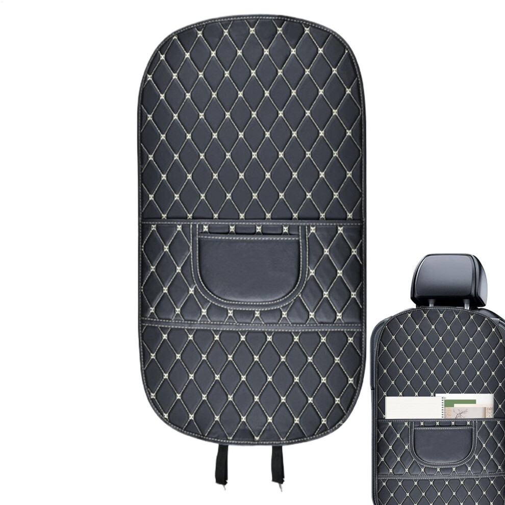 Waterproof Leather Car Seat Back Protector, Full Coverage Anti Kick Mat For Suv, Truck, Sedan 9347817756968