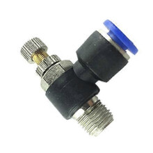 10Pcs Pneumatic Fitting SL6-1 1/8" 6mm Throttle Valve Pressure Regulator SL6-01 SL8-01 SL6-02 Color SL6-01