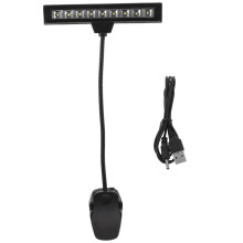 9 LED Orchestra Music Stand Lamp - Adjustable Clip-On Piano Light for Reading, Compatible with Sheet Music and Books