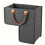 Treppenkorb Organizer  Lshaped stair baskets with leather handles 1