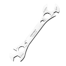 Multifunction Air Conditioning Wrench For HVAC Maint Ergonomic Grip Etched Scale Steel Construction Wrench
