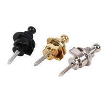 Guitar Strap Buckle 6pcs Set - Metal Guitar Strap Locks for Electric Bass, Easy Installation, Durable Design