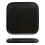 Black Square Dinner Plates 6 Inch Set of 2 for Kitchen and Restaurant Use, Durable Ceramic Tableware 1