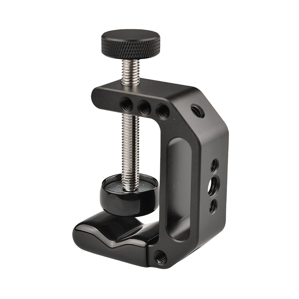 Aluminum Cclamp With 1/420 And 3/816 Screw Holes For Battery Pack Holder Clip Desktop Camera Mount Stand 9347817757187