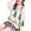 (White)Sweater Women Tree Pattern Sweater Knitted O-neck Sweater 1