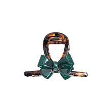 Stilvolle Haarspange mit Schleife, 8 cm, Haarnadel für-Seeblau