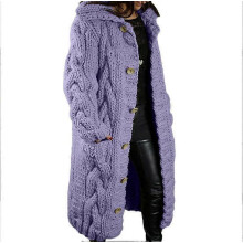(S,Purple)Plus-Size Sweater, Coat, Fashionable Sweater, Women's Knitted Sweater