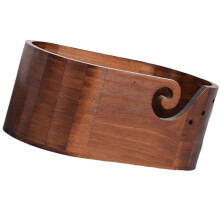 Garnschüssel Mit Löchern Holz Strickschale 30 cm Strickwollhalter Garn Organizer für Stricken Häkeln Zubehör