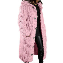(M,Light Pink)Plus-Size Sweater, Coat, Fashionable Sweater, Women's Knitted Sweater
