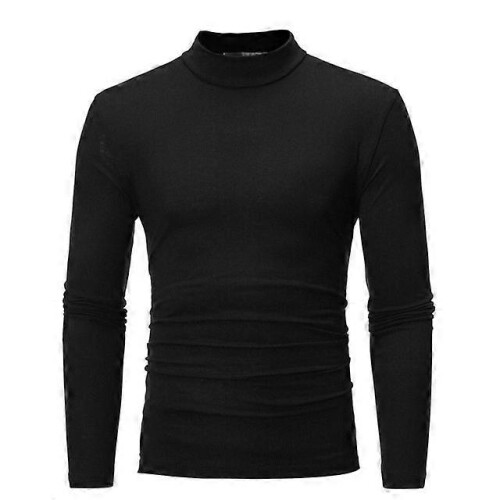 (L,Black)sweater  Gothic Men Turtelneck Sweater