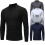 (XXL,Black)sweater  Gothic Men Turtelneck Sweater 2