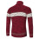 (xxl,red)Sweater Men's Fleece Thick Turtleneck Sweater Lapel Pullover Splicing Sweater 2