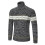 (xl,black)Sweater Men's Fleece Thick Turtleneck Sweater Lapel Pullover Splicing Sweater 1
