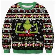 (M,Multicolor)Women's Men's Sweater Christmas Ugly Sweater Pullover Holiday Atmosphere Sweater