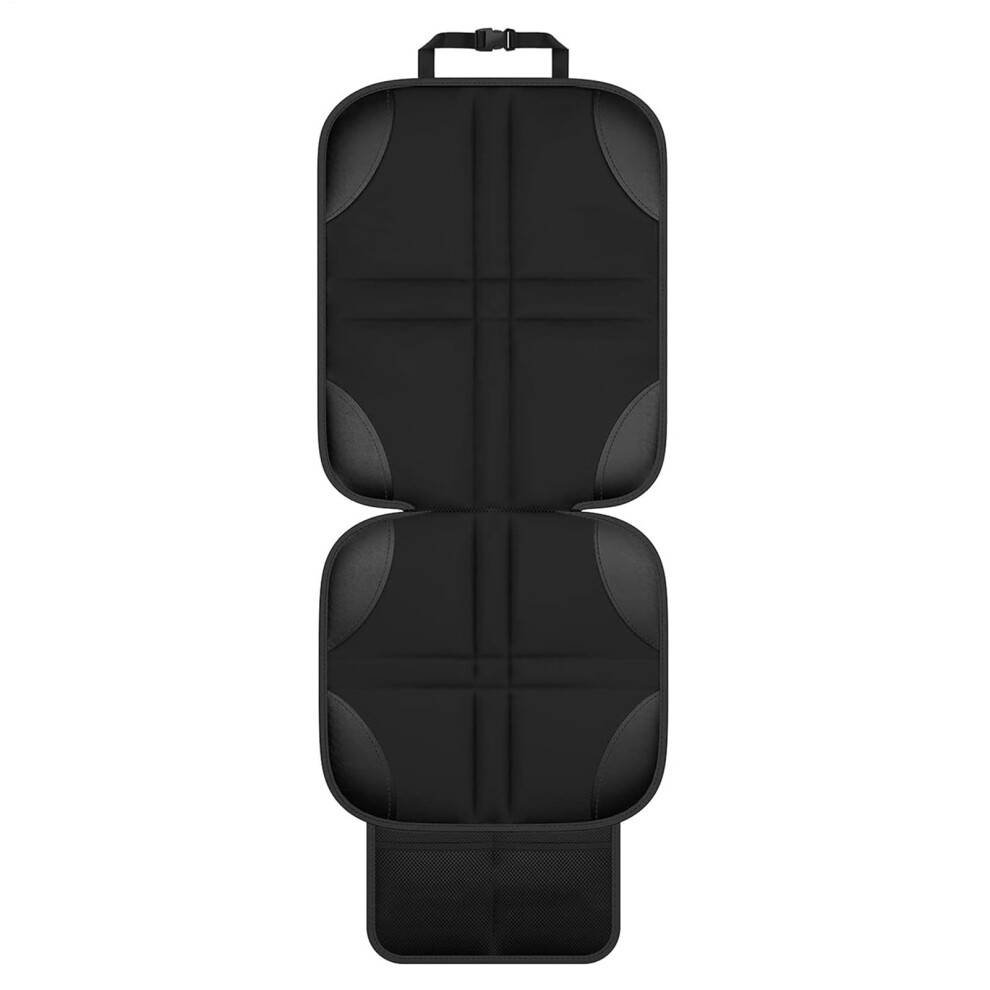 Child Car Seat Protector For Truck, Car Seat Pad With Mesh Pockets, AntiSlip Underlay, Interior Auto Accessories