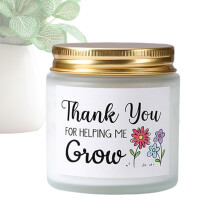 Jar Candles Soy Candle, 3035 Hour Burn Time, Natural Aromatherapy, White Ebony Agarwood Scent