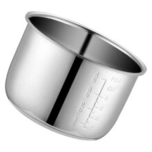 4L Stainless Steel Rice Cooker Inner Pot Replacement, Large Capacity Cooking Liner