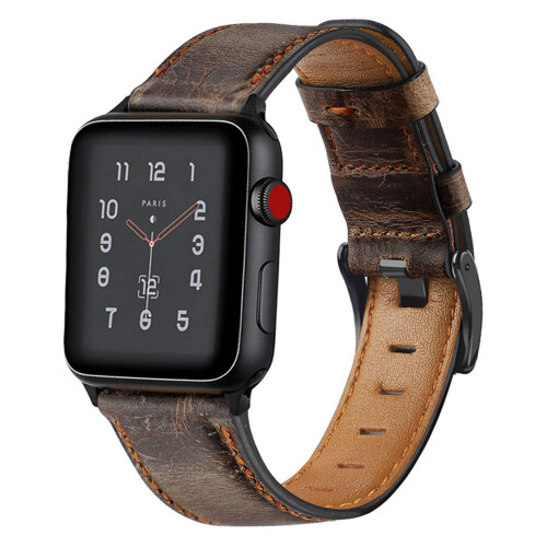 Ρετρό δερμάτινα λουράκια συμβατά με το Apple Watch, μοναδικό στυλ που συναντά την